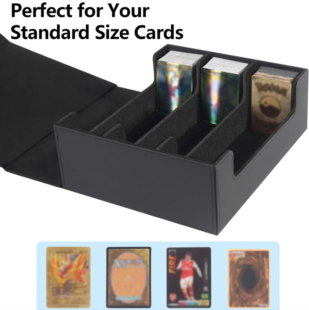 Leather Trading Card Storage Box - Picture 5 of 7